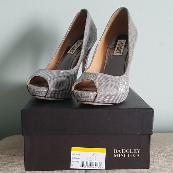 Badgley Mischka Shoes - Badgley Mischka Drama Pewter